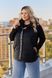 Стильна жилетка на синтепоні 100 plus size арт. 0556 48-50 Чорний