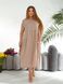 Стильное нарядное платье plus size американский креп арт.0524/4 52-54 Капучино