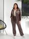 Прогулочный костюм "Леопард" plus size велюр-плюш арт. 0536/1 50-52 Мокко