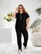 Костюм-двойка брючный plus size арт.0531/1 48-50 Черный