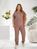Костюм-двойка брючный plus size арт.0531/1 48-50 Мокко