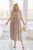 Стильное нарядное платье plus size американский креп арт.0524 52-54 Капучино