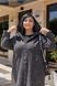 Стильный женский кардиган на молнии plus size арт.0493 трикотаж - букле с капюшоном и карманами размер 54-56 Черный