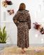 Халат з каптуром "Леопард" plus size арт. 0519ok 48-52 Великий леопард