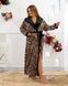 Халат з каптуром "Леопард" plus size арт. 0519ok 48-52 Великий леопард