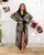 Халат з каптуром "Леопард" plus size арт. 0519ok 48-52 Сніжний барс