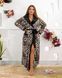 Халат с капюшоном "Леопард" plus size арт. 0519ok 48-52 Снежный барс