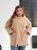 Стильный кардиган-косуха из трикотажа "баранец" plus size арт. 0550 48-50 Капучино