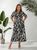 Стильне лляне плаття-халат Пляс в комплекті plus size арт.0537/2 48-50 Чорно-Білий