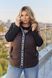 Стильная жилетка на синтепоне 100 plus size арт. 0556 48-50 Шоколад
