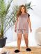 Уютный и элегантный домашний костюм Plus Size Арт.0496 52-54 размер Пыльная роза