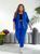 Стильний прогулянковий костюм plus size арт. 0523/3 48-50 Електрик