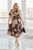 Стильное летнее платье plus size с софтом арт.0533/1 50-52 Мокко