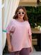 Стильний брючний костюм plus size з софту арт.0541 52-54 Білий горошок