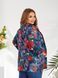 Літній піджак вільного крою plus size арт.0462/1 48-50 Червоно-Синій