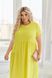 Стильное нарядное платье plus size американский креп арт.0524 52-54 Ярко-Желтый